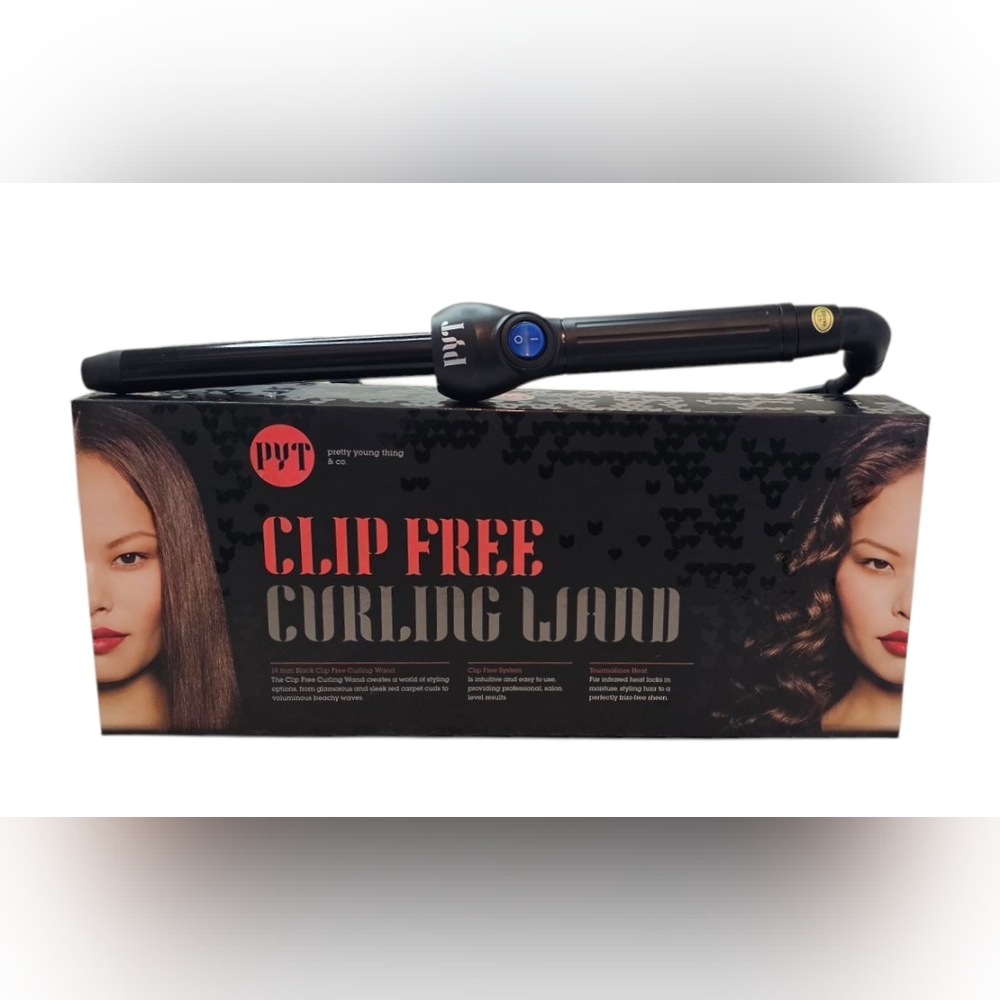 Curling Wand 19mm Clip-free, Black. PYT15